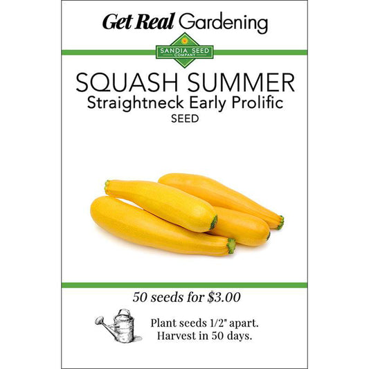 Squash, Summer - Early Prolific Straightneck Seeds - Reliable with Heavy Yields