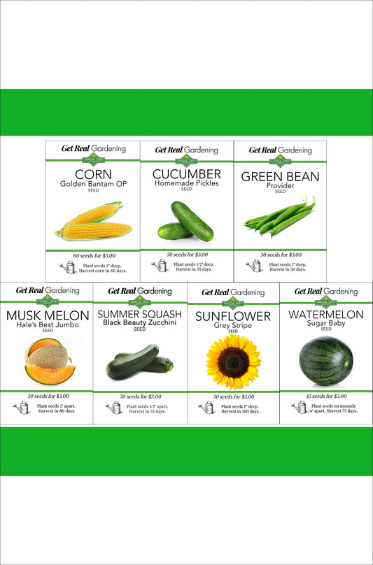 Warm-Season Vegetable Bundle with 7 Seed Packets - 15% Off