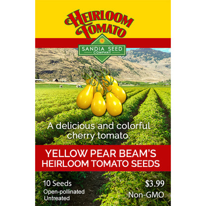 Yellow Pear Beam's Tomato Seeds - Bright Yellow Delicacies - Heirloom