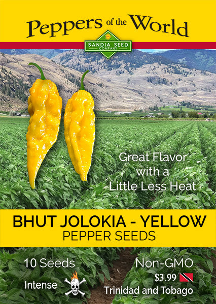 Bhut Jolokia Yellow Seeds - Sandia Seed Company