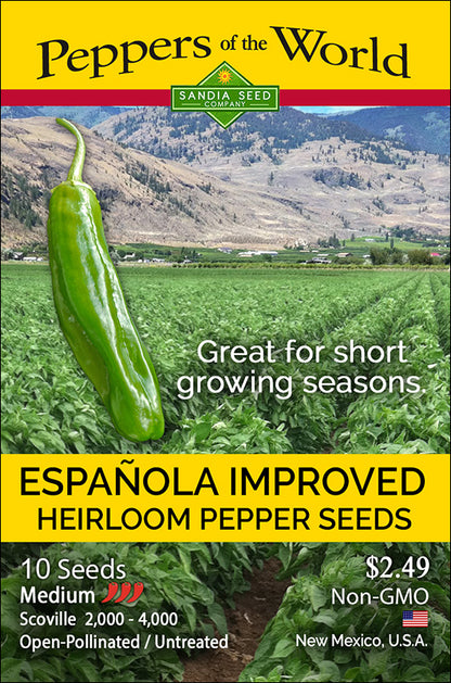 Heirloom Espanola Improved seeds can grow chiles that are great for making red chile powder
