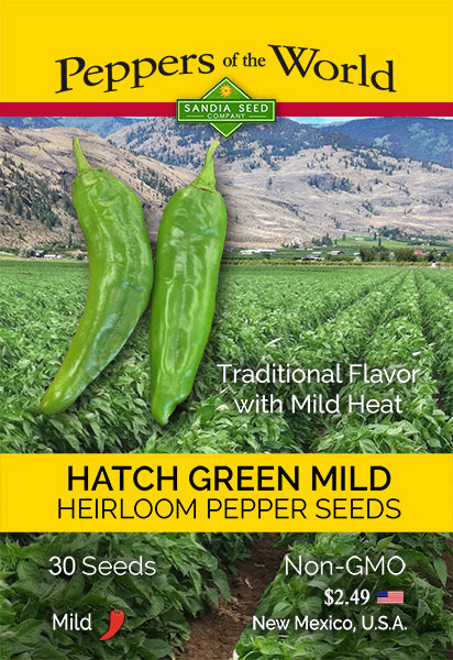 Hatch Green Mild - NM 6-4 - 2 oz. Seeds - BULK - Sandia Seed Company