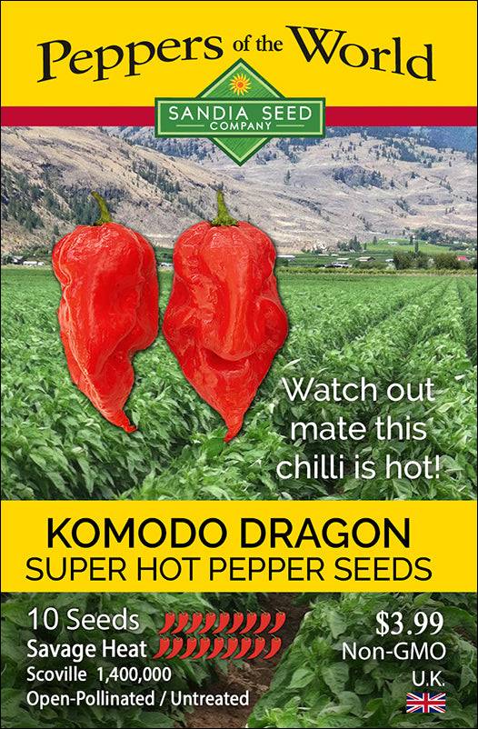 Komodo Dragon Pepper Seeds – Sandia Seed Company