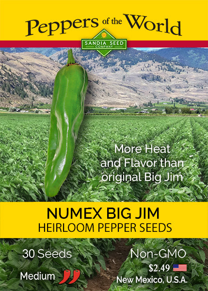NuMex Big Jim Green Chile Seeds - Sandia Seed Company