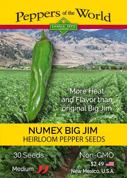 plants with big seeds BULK Big Jim NuMex Green Chile