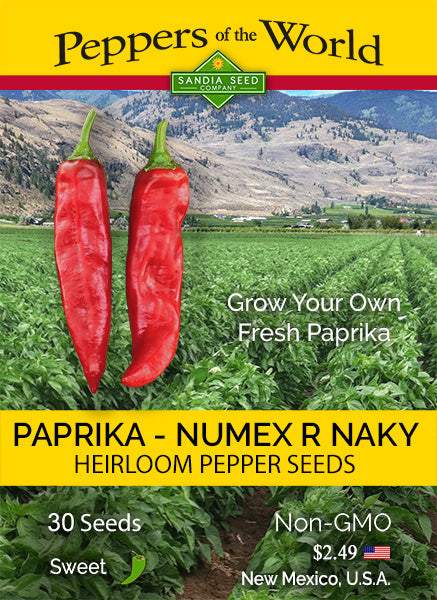Paprika - 2 oz. Seeds - BULK - Sandia Seed Company