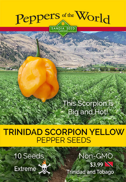 Trinidad Scorpion Yellow (CARDI) Pepper Seeds - Sandia Seed Company
