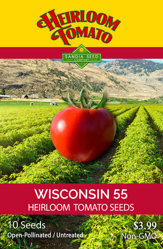 Heirloom Wisconsin 55 Tomato Seed packet cold hardy slicer